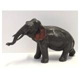 Heavy Cast Metal Elephant Statue Made in Japan