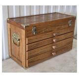Oak Storage Chest Tools Crafts Collections