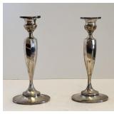 1920s Mt Vernon Sterling Silver B12 Candlesticks