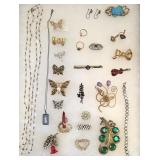 26 Pieces of  Vintage Costume Jewelry
