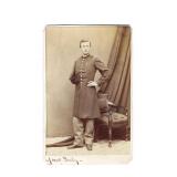 Civil War CDV Unidentified Officer Amputee 54th OH