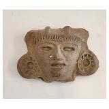 Pre Columbian Period Mexican Clay Mask Face
