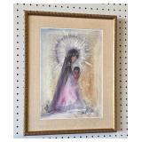 1963 Ted DeGrazia Print Little Madonna Tucson AZ