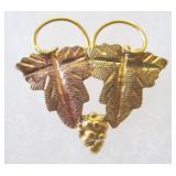 Vintage Ladies 10K Black Hills Gold 7/8" Pin