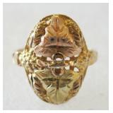 Vintage Ladies Size 6 10k Black Hills Gold Ring