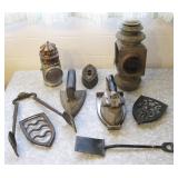 Antique Lanterns FORD Auto Dietz Sadirons Trivets