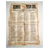 1862 Civil War "Richmond Prison Song" & Garfield