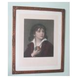 1877 Hand Colored Engraving The Dauphin Louis XVII