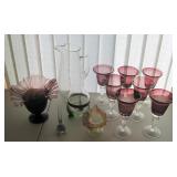 Collection of Vintage Purple Glassware