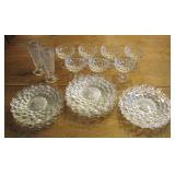 Fostoria American Vases & Plates & Sherbet Dishes