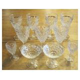 Fostoria American Water & Wine & Champagne Goblets