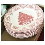 7 Johnson Brothers Old Britain Castles Xmas Plates