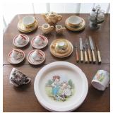 Antique Miniature Childrens Dishes
