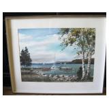 Watercolor Painting Austin Fraser Wisconsin Boats