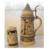 Vintage German Stein and Beer Mug