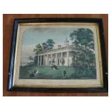 2 Antique Currier & Ives Hand Colored Lithographs