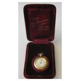 Antique Ladies 14k Gold Lever Set Pocket Watch