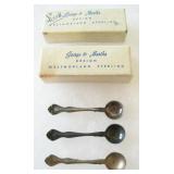 3 Westmoreland Sterling George & Martha Spoon Pins