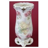 Antique Royal Bayreuth Rose Tapestry Hatpin Holder