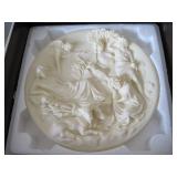Italian Composite Alabaster Nativity Plate