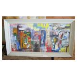 Original Abstract Painting Signed C. Barber