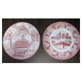 Two 10" Olde English Staffordshire Plates Meakin
