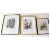 1972 Ink Sketch Paris Maude Kelly Crist & Prints