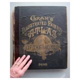 1883 Crams Illustrated Family Atlas of the World