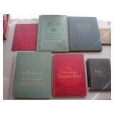 Seven Antique Atlases Many Maps Including Wyoming