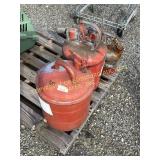 (4) STEEL SAFETY FUEL CANS