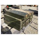 (11) GREEN STEEL METAL DRAWERS