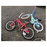 (2) GIRLS 10" BICYCLES