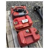 (3) MARINE FUEL CANS