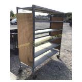 4-WHEEL ROLLING SHELF  (SEE DIMENSIONS BELOW)