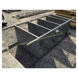 GRAY METAL SHELF (SEE DIMENSIONS BELOW)