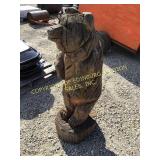 STANDING BEAR WOOD CARVING