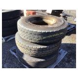 (3) Goodyear 12R22.5 Tires