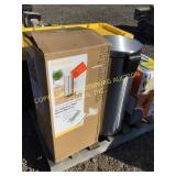 (2) Stainless Steel Trash Cans 
NEW