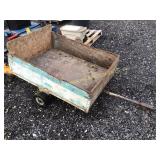 Wooden Pull Behind Yard Trailer