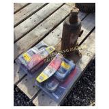 (2) Masterlocks & Hydraulic Bottle Jack