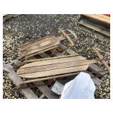 (2) WOOD SLEDS