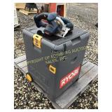 RYOBI KIT WITH 18V CORDLESS TOOLS & MITER SAW