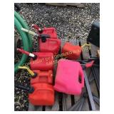 LOT OF MISC POLY FUEL CANS