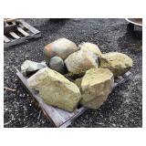 PALLET OF LANDSCAPING ROCKS