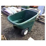 STEP 2 GREEN POLY TWO WHEEL CART