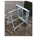 FOLDING METAL WORK STANDS