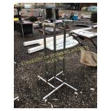 CHROME GARMENT SALES RACK