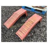 (2) METAL CAR RAMPS