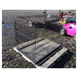 FOLDING WIRE ANIMAL CAGE