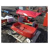 (2) POLY RADIO FLYER WAGONS